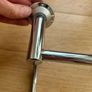 NEW   Double bathroom towel rail in chrome  Approx 2 ft long. See measurements in photos Image 4