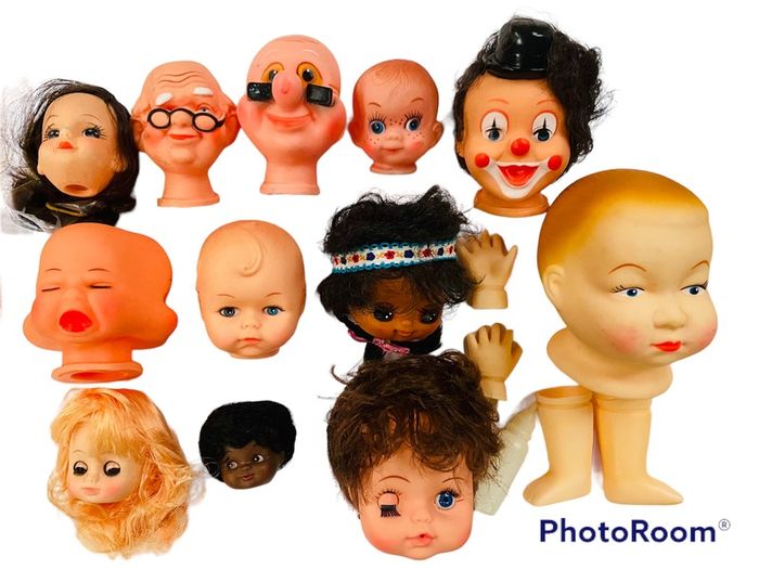 10 Packs Dolls Heads - Craft And Design Supplies - Larger Quantity Available!