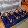 Set of 4 large silver-plated goblets Image 2