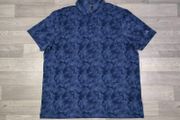 Adidas Floral Patterned Golf Polo Shirt Mens XXL
