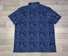 Adidas Floral Patterned Golf Polo Shirt Mens XXL