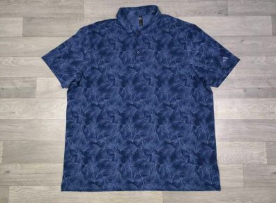 Adidas Floral Patterned Golf Polo Shirt Mens XXL