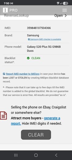 Samsung galaxy s20 plus has broken screen and broken back it's sim free order than that it working perfectly