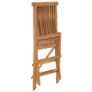 Folding Garden Chairs 4 pcs Solid Teak Wood Image 6