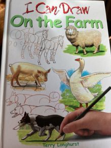I can draw on the Farm hardcover book