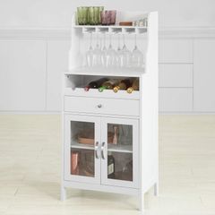 Kitchen & Dining Room Storage Cabinet with Wine Rack