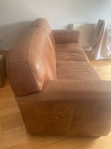 Tan Leather sofa offers