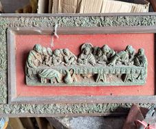 antique plaque of last supper