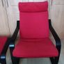 IKEA Poang Armchair and Foot Stool Image 5