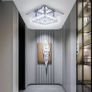 NEW SALE | Mini Crystal Chandelier Mount Crystal Ceiling Light Finish Chrome Crystal Pendant for Living Room Kitchen Office Bedroom Dining Room Island Image 3