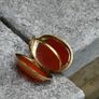 Antique Victorian Carnelian Locket Pendant 'M' Image 8