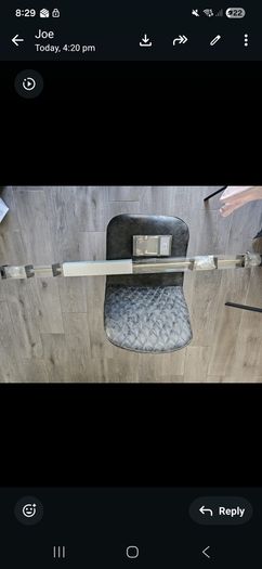 Curtain Pole and Metal Tie Back