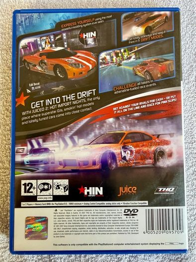 Ps2 , Juced 2, Hot Import Nights