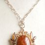 Beautiful Vintage Pendant or Brooch with a chain Image 3