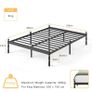 Metal King Size Bed Frame with Underbed Storage and Steel Slat Support - Easy Assembly, Noise Free - 35.5cm High Image 2