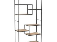 main image for ad Bookcase Solid Firwood and Steel 90.5x35x180 cm