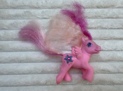 My Little Pony G3 Hidden Treasure Pegasus Pink Glitter Jewel 2004 Dirty Used Please see photos