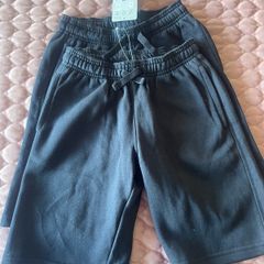 Navy Fleece Shorts 2PK Age 9-10