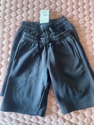 Navy Fleece Shorts 2PK Age 9-10