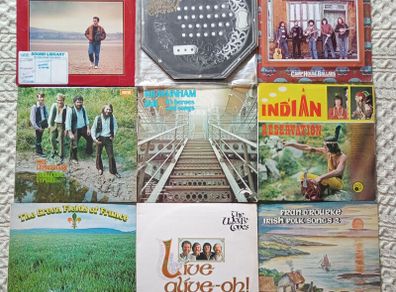 Irish Records - Job lot of 19 LPs and 8 freebies.