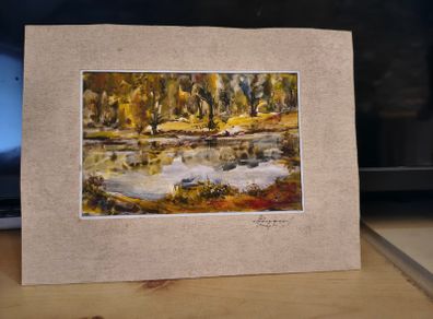 Oil aquarelle