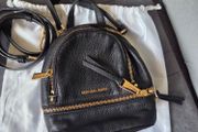 Genuine Michael Kors black mini backpack convertible crossbody in excellent condition