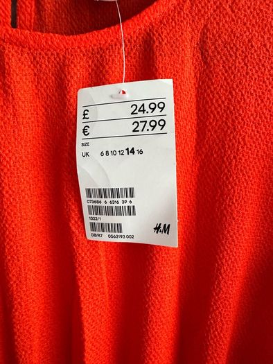 Bnwt H&m Dress Uk 14