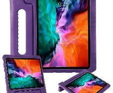 For Apple iPad Air 5 2022 5th Gen Kids Case Shockproof Cover With Stand Purple