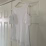 White Lace Cold Shoulder Top Image 8