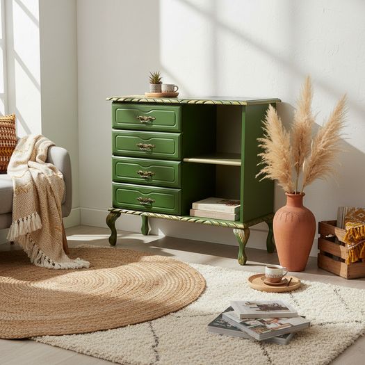 Sale!Sophisticated Green Console Table for Modern Interiors
