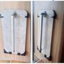 Table Bracket Storage Kit Wall Mounted Table Retaining Kit with Screws for Caravans Campers Motorhomes Black Image 3