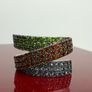 Silver Sterling Silver Statement Ring: Chrome Diopside, Garnet & Tanzanite Image 6