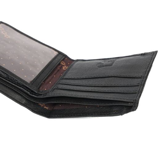 Unisex Genuine Leather Wallet RFID Blocking Bifold Wallet with Zipper & Coin Pocket Leather Wallet