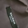 Balmain Black Quilted Velvet Cosmetic Bag, Gold Logo Luxury Pouch Image 4