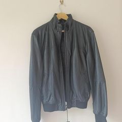 Black Genuine Leather Jacket M&S Autograph