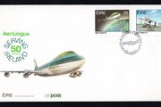 1986 Ireland Golden Jubilee of the National Airline Aer Lingus Commemorative Stamps First Day Cover (FDC)