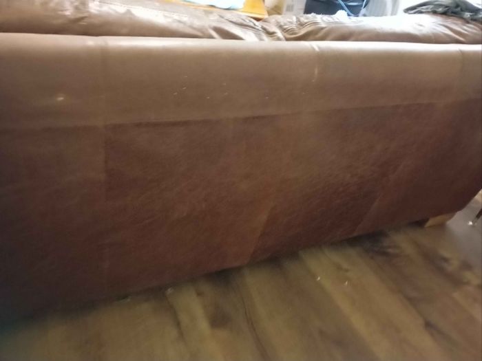 John Lewis Leather Sofa & Chair