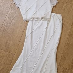 White 2 Pc Set - S