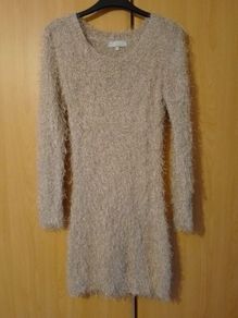 ladies gold red herring jumper.