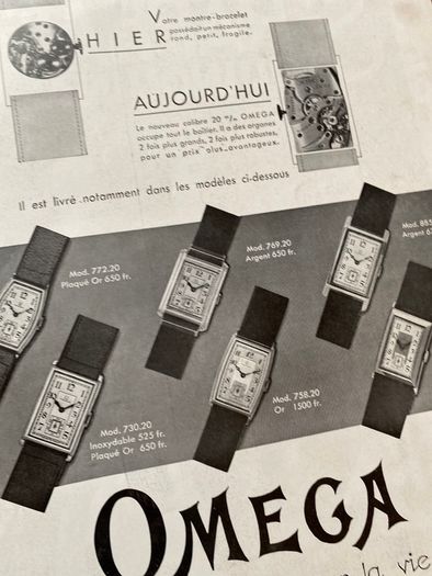 Antique Omega Ad 1931