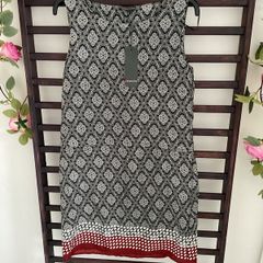 dress Bnwt Streetone sleeveless black & white print dress size 12