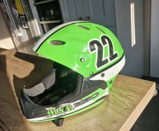 Halford Green MXR 250 kids fullface helmet