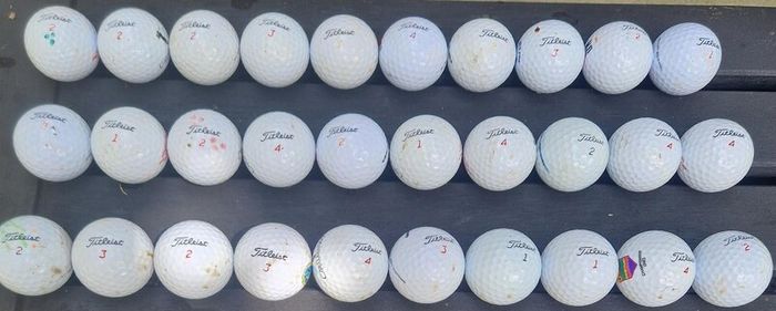 30 pre used Titleist golf balls
