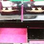 Vintage Japanese Music Jewelry Box Handpaint Black Lacqured 7" x 4,5" H-4" Image 7