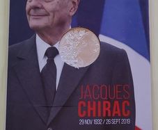 France 10 Euro Commemorative Silver Coin 2020 - Jacques Chirac. In Blister Card. UNCIRCULATED.