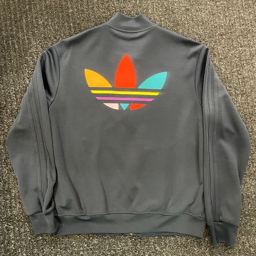 Adidas Zip Up Pharrell Williams Rainbow Collection NAVY LARGE