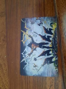 Manowar promo plastic card for The Lord Of Steel album
