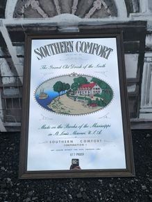1970s/80s Large Vintage Southern Comfort Pub Mirror