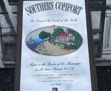 1970s/80s Large Vintage Southern Comfort Pub Mirror