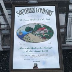 1970s/80s Large Vintage Southern Comfort Pub Mirror